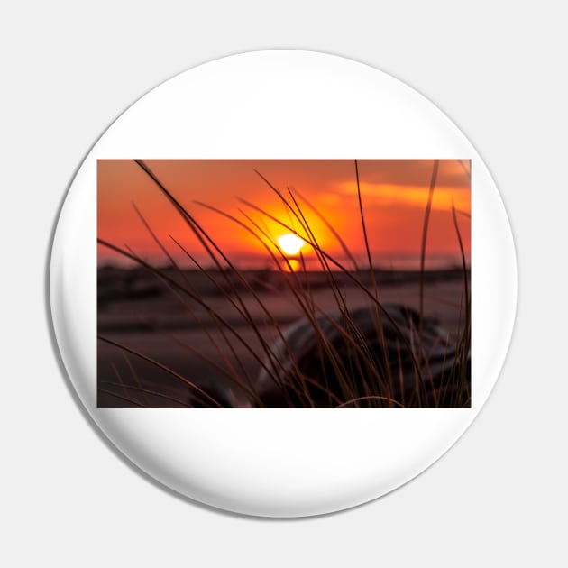 Orange sunset at the beach Pin by blossomcophoto