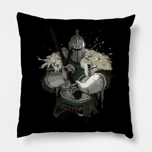 Chosen Undead Splatter Pillow by 666hughes