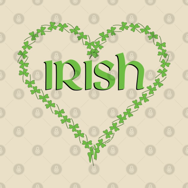 Irish Shamrock Heart by Barthol Graphics