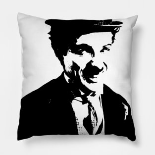 Charlie Chaplin Pop Art Portrait Pillow