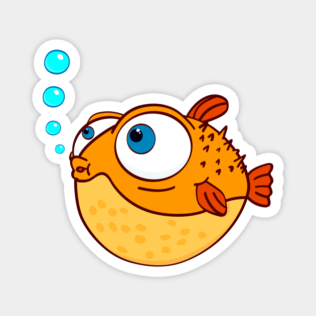 Love Blowfish Magnet by APDesign