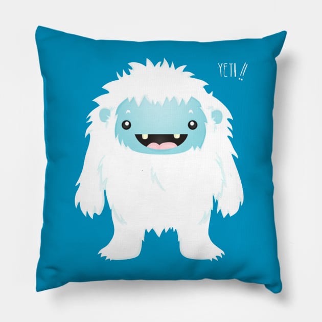 Yeti !! Pillow by imanuelcaeesar