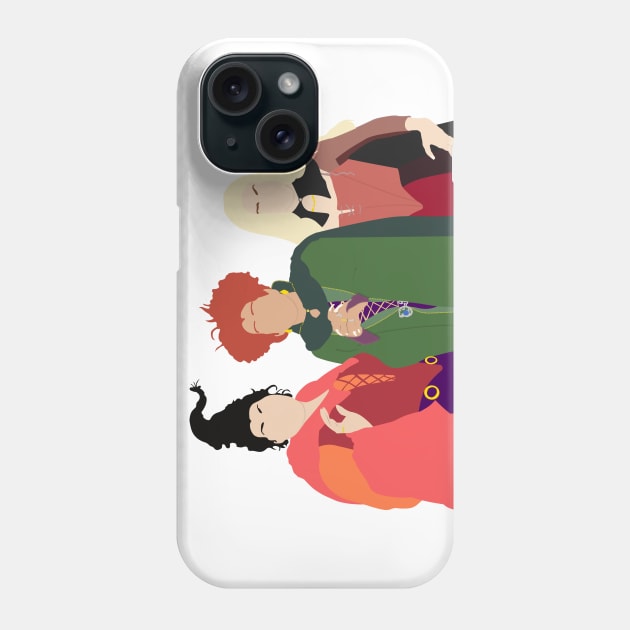 Hocus Pocus Sanderson Sisters Phone Case by OutlineArt