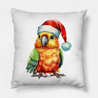 Christmas Parrot Pillow