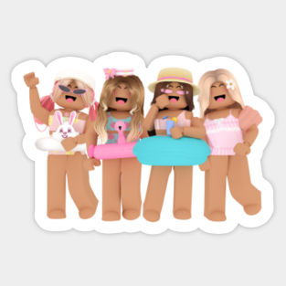 Roblox Character Stickers Teepublic - gamer girl roblox with ronald jailbreak