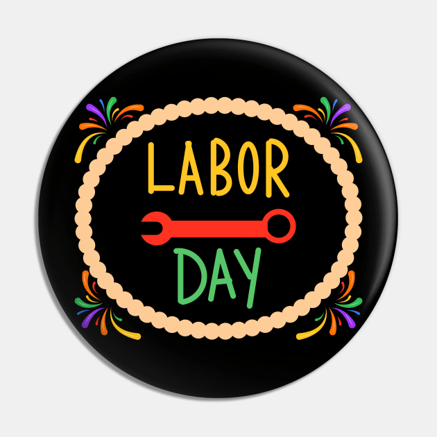 Labor Day Shirt Pin by PatBelDesign