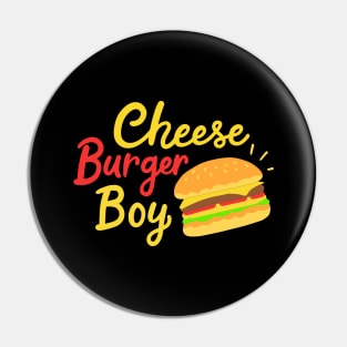 Cheeseburger Boy Pin