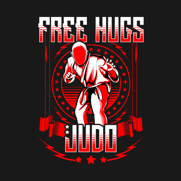 Funny Free Judo Hugs MMA Mixed Martial Arts Pun by theperfectpresents