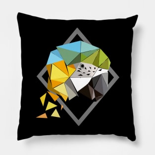 Polygon Macaw Pillow