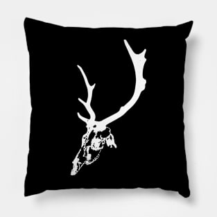 Deer skull and antlers Pillow
