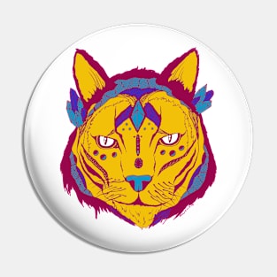 Triad Mystical Tribal Cat Pin