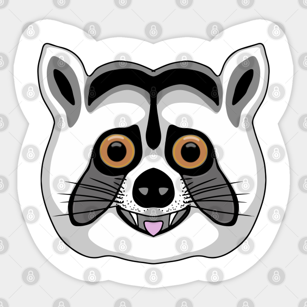 Cute raccoon face classic cartoon - Cute Raccoon Face Classic Cartoon - Sticker | TeePublic Cute raccoon face classic cartoon - Cute Raccoon Face Classic Cartoon - Sticker | TeePublic