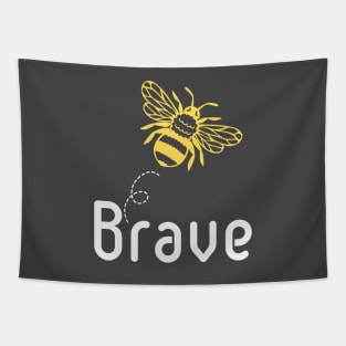 Be(e) Brave Motivational Quote Tapestry