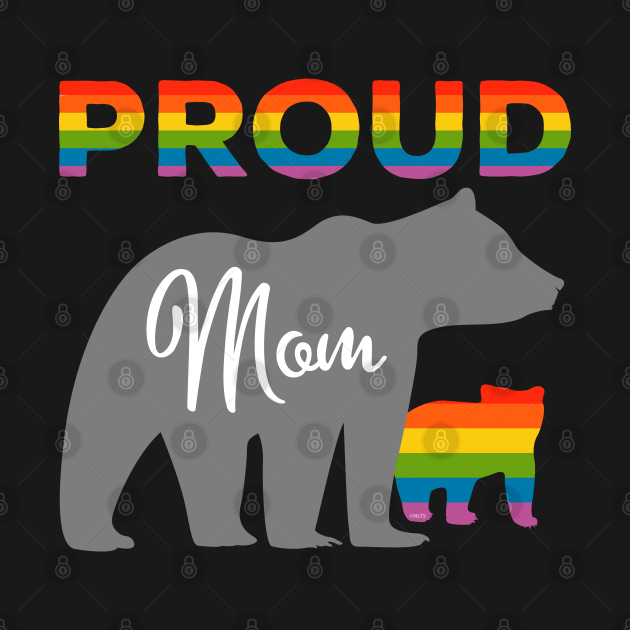 Disover Rainbow Pride Flag Bear Proud Mother and Gay Cub - Gay Pride Mom Lgbt - T-Shirt
