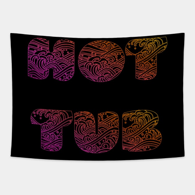 Hot Tub Tapestry by yayor