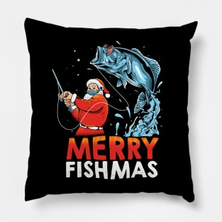 Merry Fishmas – XMAS Santa Christmas gift Pillow