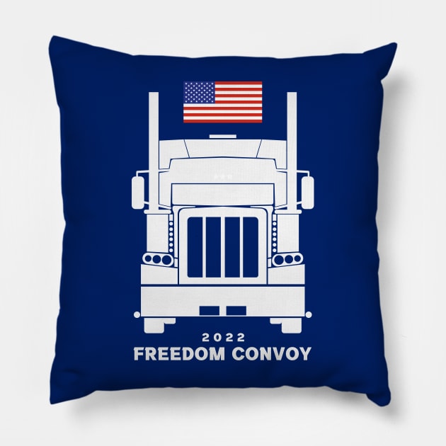 USA freedom convoy Pillow by Coron na na 