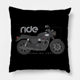 Ride 100 black black Pillow