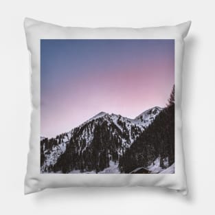 Mountain Snow Pillow