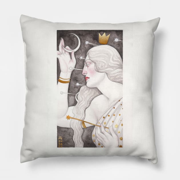 Starry Night Allegory Pillow by Medusa Dollmaker