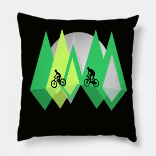 Mountain Bike Heartbeat Divertido MTB Dirt Bike Pillow