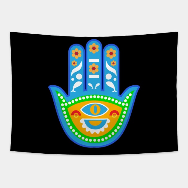 Hamsa design Tapestry by holidaystore