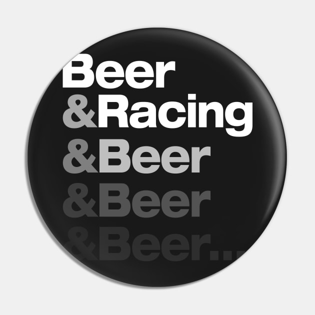 Beer & Racing Pin by NineBlack