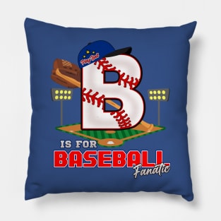 B is for baseball Fanatic Pillow
