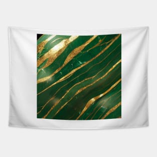 Emerald Green Gilt Marble Tapestry