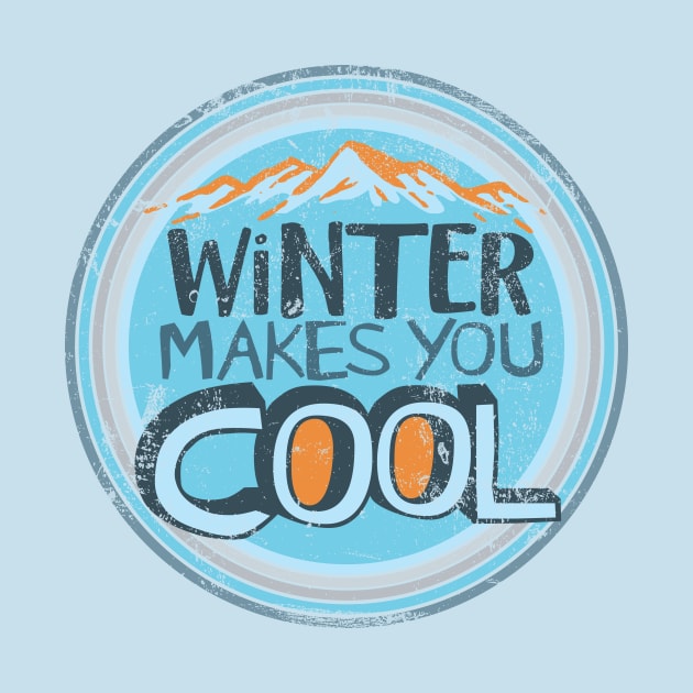 Fun Cool Winter Vintage Graphic by Spindriftdesigns