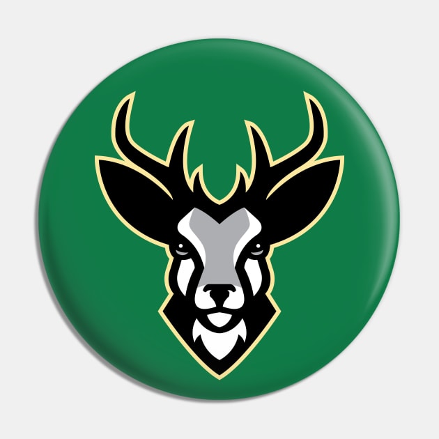 Graceful Deer Sports Mascot T-shirt - Athletic Apparel for Nature Lovers Pin by CC0hort