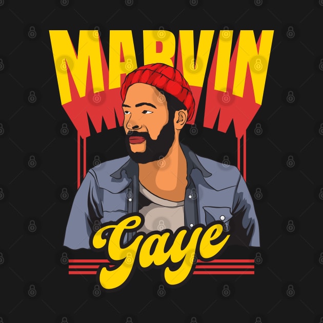 Marvin Gaye Vector Design by Mandegraph