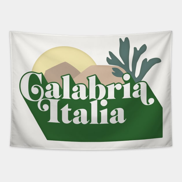 Calabria, Italia  // Original Retro Design Tapestry by DankFutura