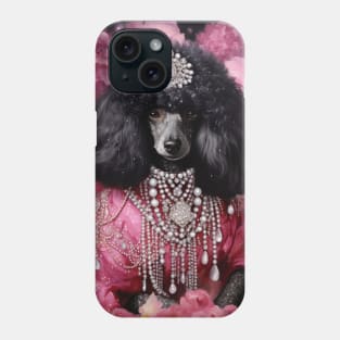 Floral Poodle Phone Case