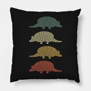 Armadillo Vintage Pattern Pillow