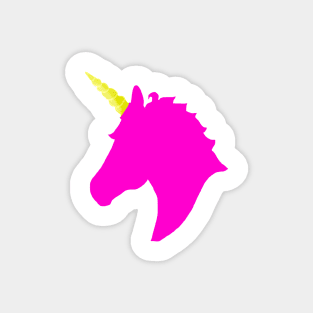 Pink Unicorn Head Magnet