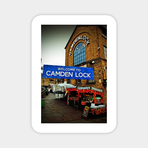 Camden Lock Market London Magnet by AndyEvansPhotos