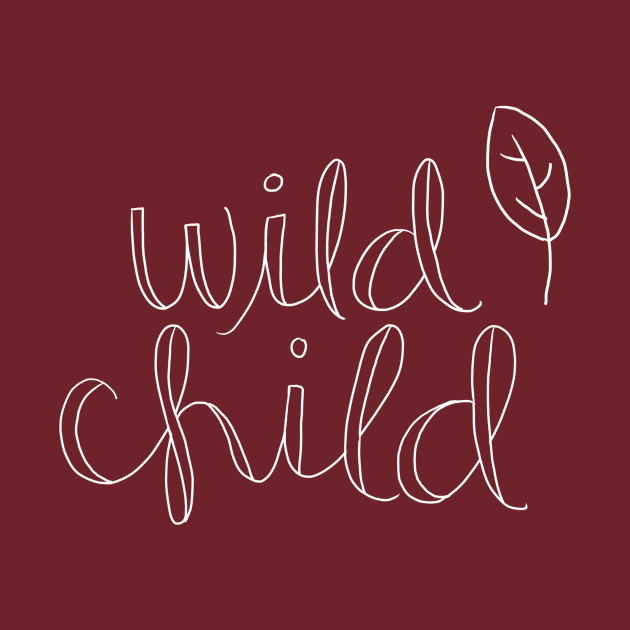 Wild Child (white) by Christine Borst Creative Studio