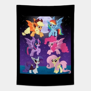 Mane 6 bat ponies scene Tapestry