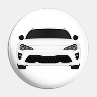 GT86 White + black Pin