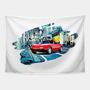 MX5 Tokyo Night Print Tapestry