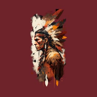 Native American Warrior V4 T-Shirt