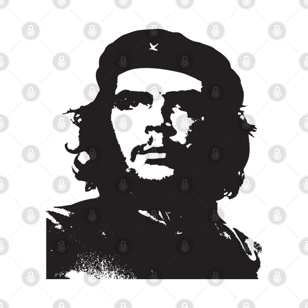 Che Guevara: Ernesto Che Guevara Black Vector Design by Jarecrow 