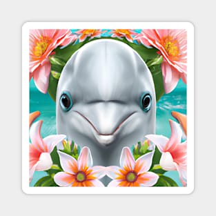 Smiling Dolphin Magnet