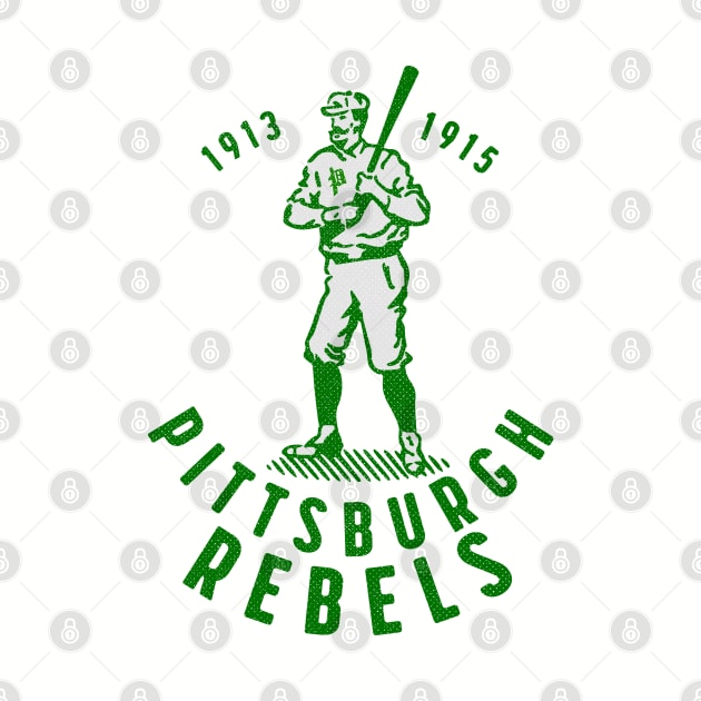 Vintage Pittsburgh Rebels Baseball 1915 by LocalZonly