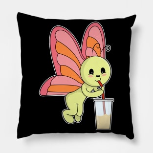 Butterfly at Drinking with Drinking straw & Drink Pillow