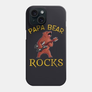 Papa Bear rocks gifts for fathers Phone Case