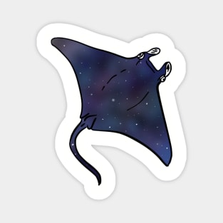 Space manta ray Magnet