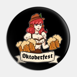 Oktoberfest Girl - For Beer Lovers Pin