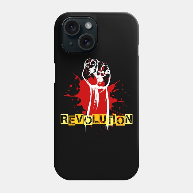 Revolution Raised Fist Phone Case by VintageArtwork